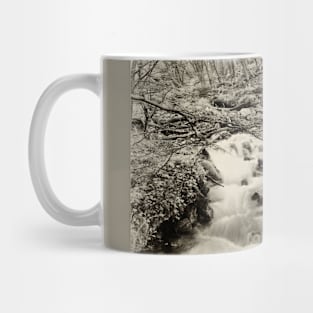 Misty mountain stream Mug